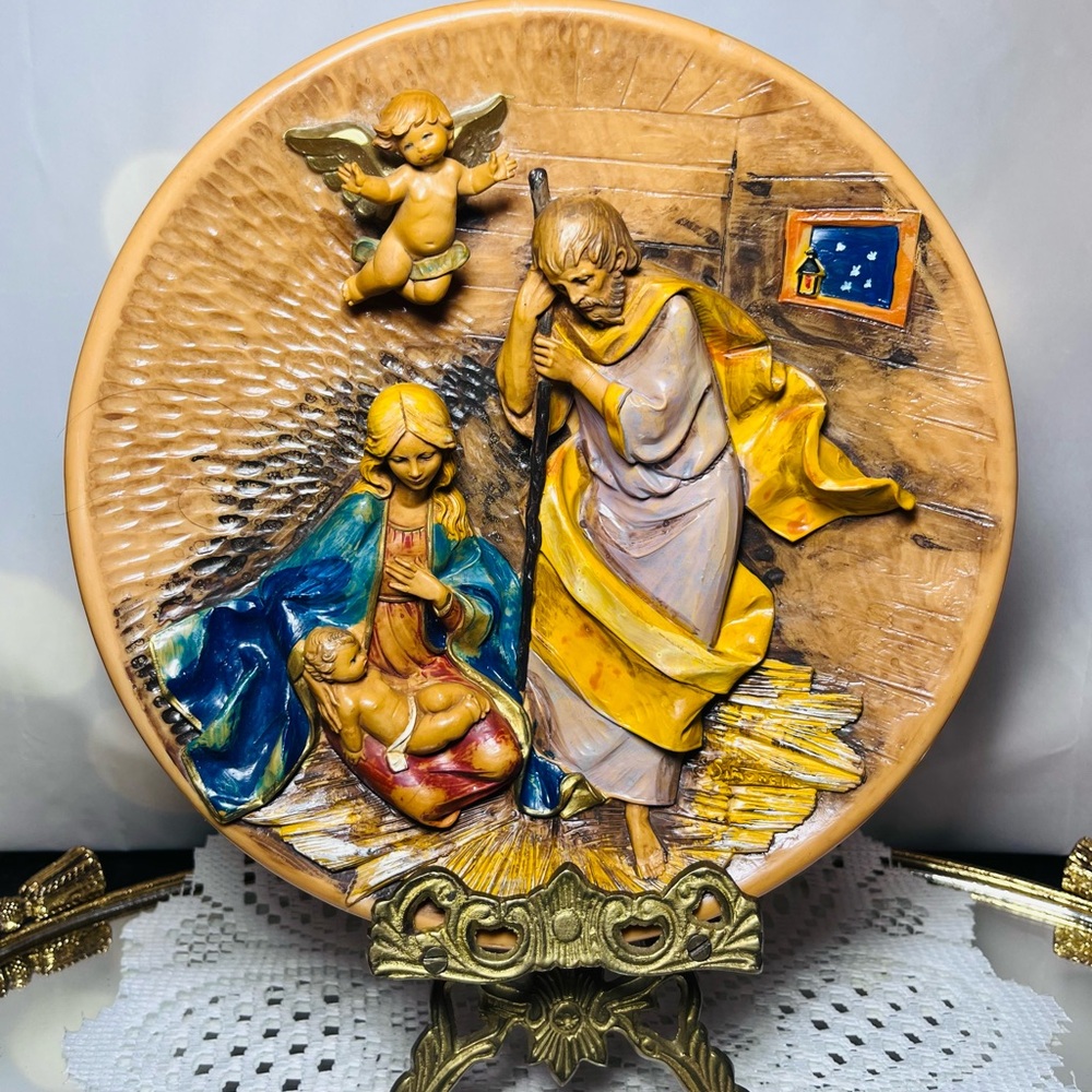 FONTANINI Italy Plate A KING IS BORN 1986 FIRST ANNUAL LIMITED Vintage